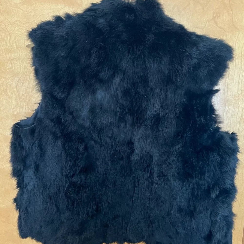 Adrienne Landau Rabbit Vest fur